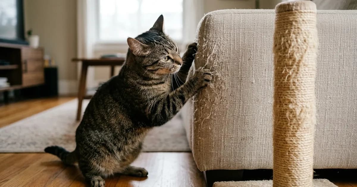 Why Does Your Cat Scratch the Sofa When a Scratching Post Is Right Beside It?
